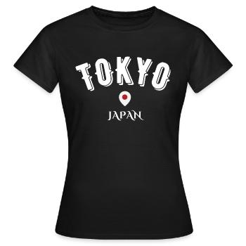 Tokio Japan - Frauen T-Shirt - Schwarz - Vorne - AI Model Female 172 dark (172cm)