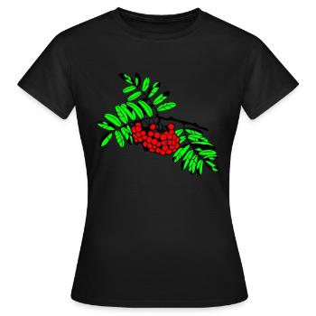 Mountain ash - Women's T-Shirt - black - Front - AI Model Female 172 dark (172cm)