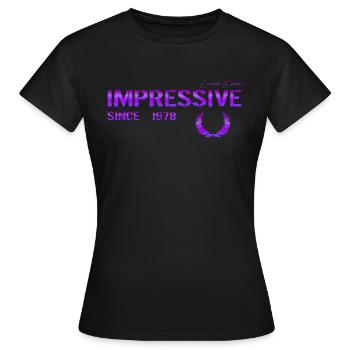 Impressive since 1978 - Women's T-Shirt - black - Front - AI Model Female 172 dark (172cm)