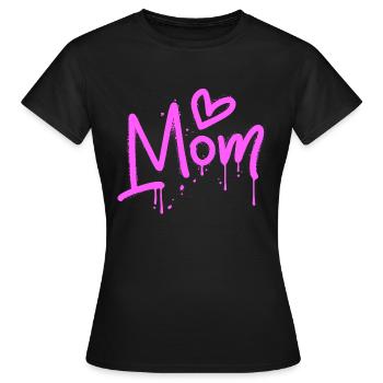 Mutterliebe Graffiti - Frauen T-Shirt - Schwarz - Vorne - AI Model Female 172 dark (172cm)