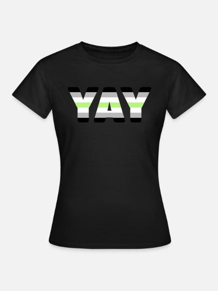 YAY Agender - Frauen T-Shirt - Schwarz
