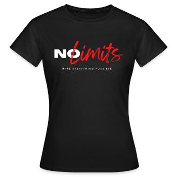 No Limits - Frauen T-Shirt - Schwarz - Vorne - AI Model Female 172 dark (172cm)