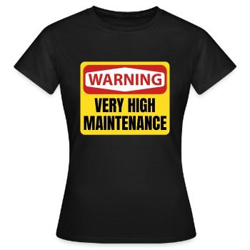 Signalisation à très haute maintenance - T-shirt Femme - noir - Devant - AI Model Female 172 dark (172cm)