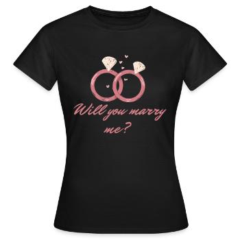 RING - Frauen T-Shirt - Schwarz - Vorne - AI Model Female 172 dark (172cm)