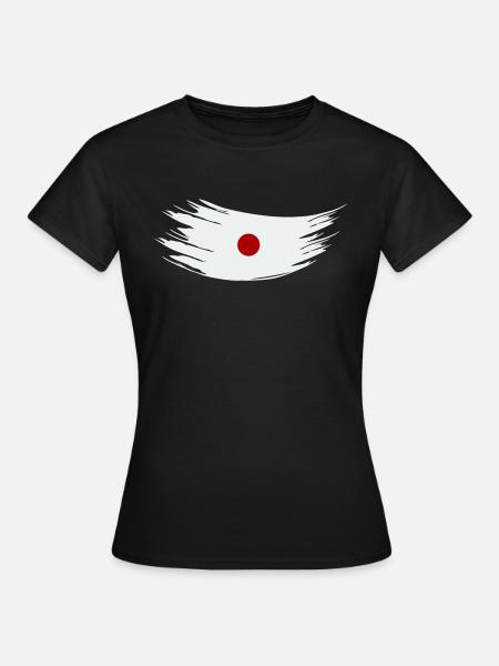 japan fahne - Frauen T-Shirt - Schwarz