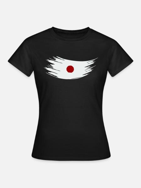 japan fahne - Frauen T-Shirt - Schwarz