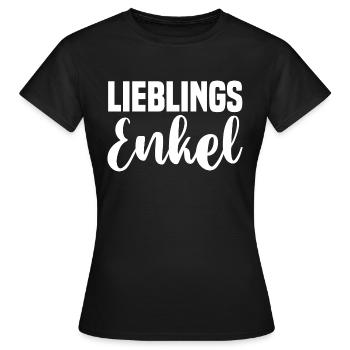 Enkel - Frauen T-Shirt - Schwarz - Vorne - AI Model Female 172 dark (172cm)
