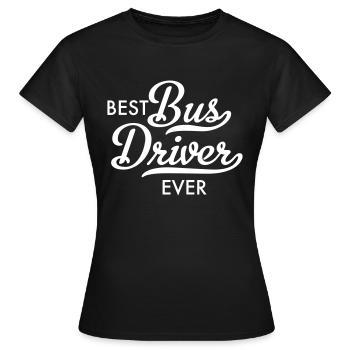 Schulbus - Frauen T-Shirt - Schwarz - Vorne - AI Model Female 172 dark (172cm)