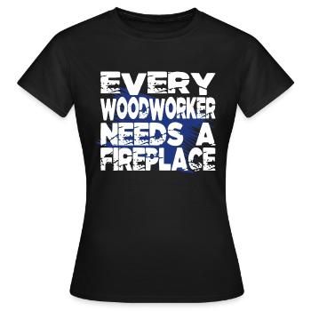 Marteau-piqueur Cool Charpentier T-shirts bûcheron - T-shirt Femme - noir - Devant - AI Model Female 172 dark (172cm)