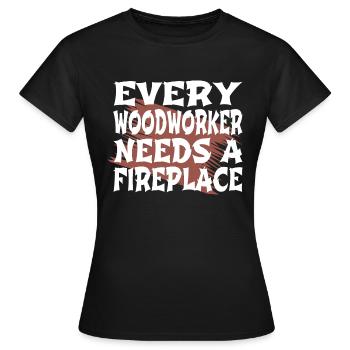 aaron carpenter tshirts lumber happy - Frauen T-Shirt - Schwarz - Vorne - AI Model Female 172 dark (172cm)