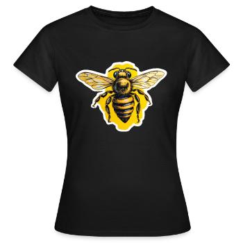 Honigbiene - Frauen T-Shirt - Schwarz - Vorne - AI Model Female 172 dark (172cm)
