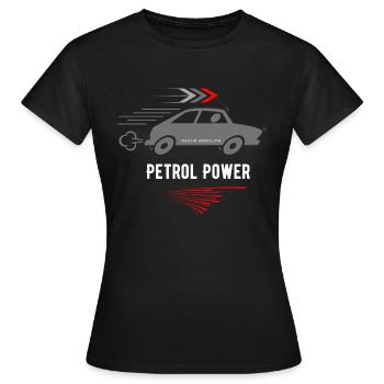 Puissance du carburant - T-shirt Femme - noir - Devant - AI Model Female 172 dark (172cm)