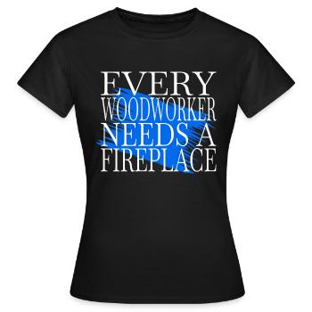 Carpentry Safety Helmet Best - Women's T-Shirt - black - Front - AI Model Female 172 dark (172cm)