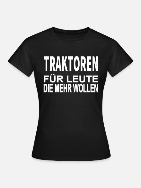 Traktor - Frauen T-Shirt - Schwarz