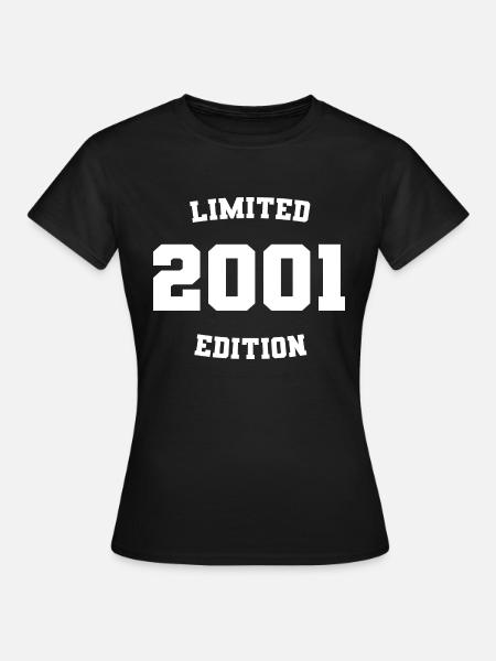 Limitierte Auflage 2001 - Frauen T-Shirt - Schwarz