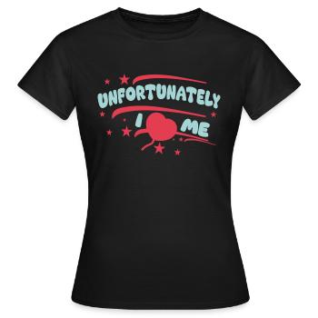 I heart me - Frauen T-Shirt - Schwarz - Vorne - AI Model Female 172 dark (172cm)