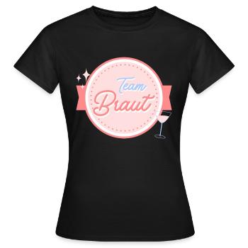 Team Braut - Frauen T-Shirt - Schwarz - Vorne - AI Model Female 172 dark (172cm)