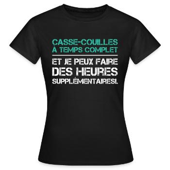 Vollzeit-Draufgänger - Frauen T-Shirt - Schwarz - Vorne - AI Model Female 172 dark (172cm)
