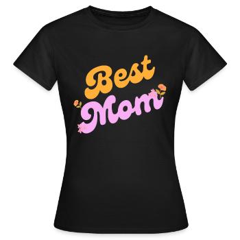 Best Mom - Frauen T-Shirt - Schwarz - Vorne - AI Model Female 172 dark (172cm)