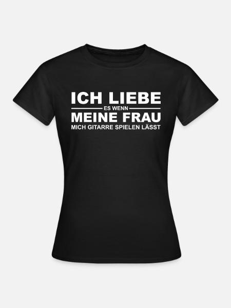 Ich liebe es - Gitarre_M - Frauen T-Shirt - Schwarz