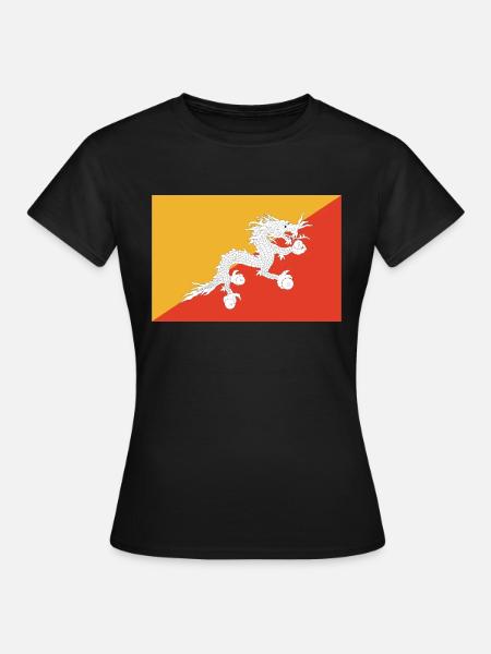 bhutan - Frauen T-Shirt - Schwarz
