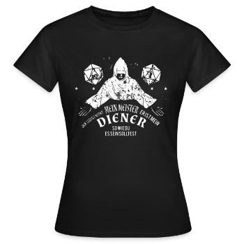 pen and paper la mort est mon serviteur sort - T-shirt Femme - noir - Devant - AI Model Female 172 dark (172cm)