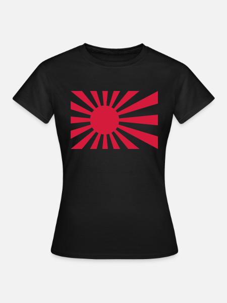 JDM Rising Sun - Frauen T-Shirt - Schwarz