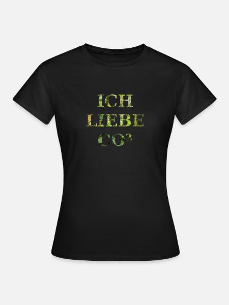 Ich liebe co2 - Frauen T-Shirt - Schwarz
