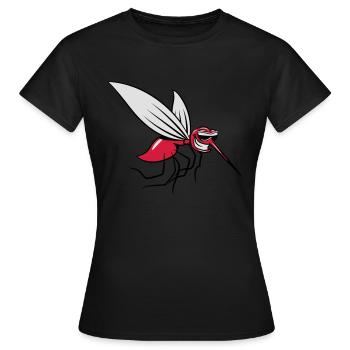 Mücke witzig stechen comic sonnenbrille - Frauen T-Shirt - Schwarz - Vorne - AI Model Female 172 dark (172cm)