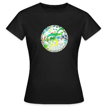 Treble clef - Women's T-Shirt - black - Front - AI Model Female 172 dark (172cm)