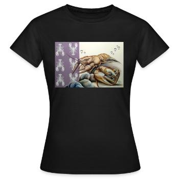 Cancer noble - T-shirt Femme - noir - Devant - AI Model Female 172 dark (172cm)