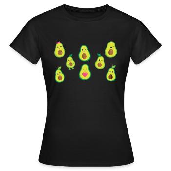 Avocado Sweet avocado - Women's T-Shirt - black - Front - AI Model Female 172 dark (172cm)
