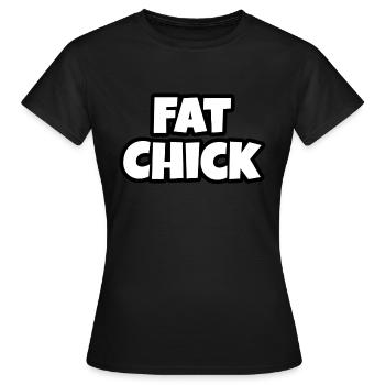 Gros poussin - T-shirt Femme - noir - Devant - AI Model Female 172 dark (172cm)