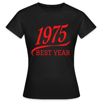1975 Best Year College and University Sports - T-shirt Femme - noir - Devant - AI Model Female 172 dark (172cm)