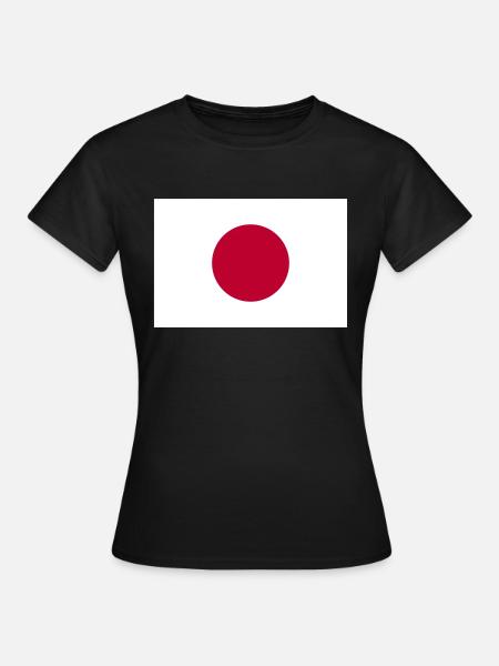 Japan Flagge - Frauen T-Shirt - Schwarz