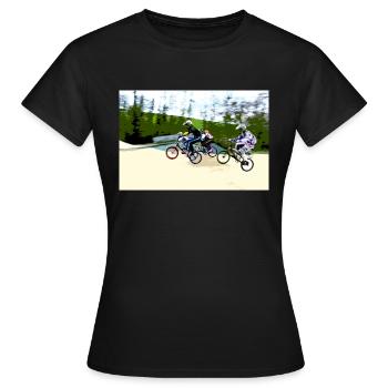 bmx - Frauen T-Shirt - Schwarz - Vorne - AI Model Female 172 dark (172cm)