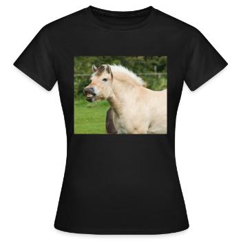 Cheval. Cheval. - T-shirt Femme - noir - Devant - AI Model Female 172 dark (172cm)