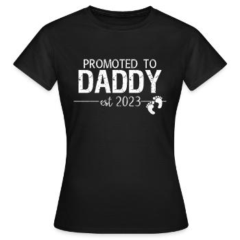promu papa 2023 - T-shirt Femme - noir - Devant - AI Model Female 172 dark (172cm)