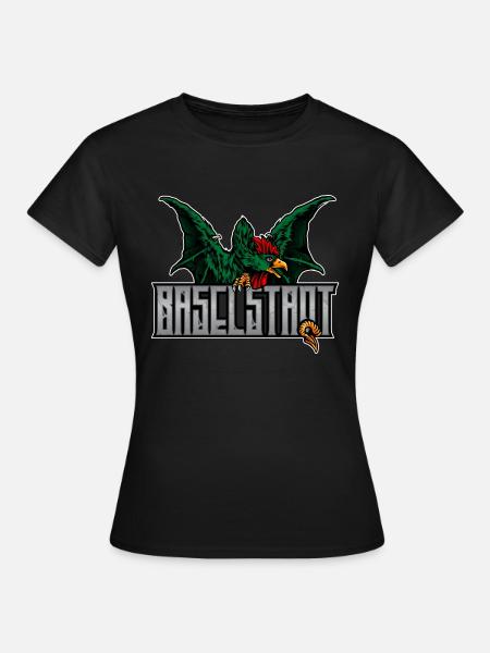 Basilisk Baselstadt - Frauen T-Shirt - Schwarz