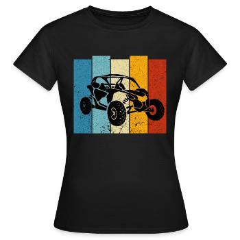 ATV UTV off road Vintage Original - T-shirt Femme - noir - Devant - AI Model Female 172 dark (172cm)