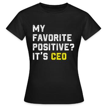 mon poste préféré son Ceo Design - T-shirt Femme - noir - Devant - AI Model Female 172 dark (172cm)