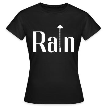 Regen Regen originelles Design - Frauen T-Shirt - Schwarz - Vorne - AI Model Female 172 dark (172cm)