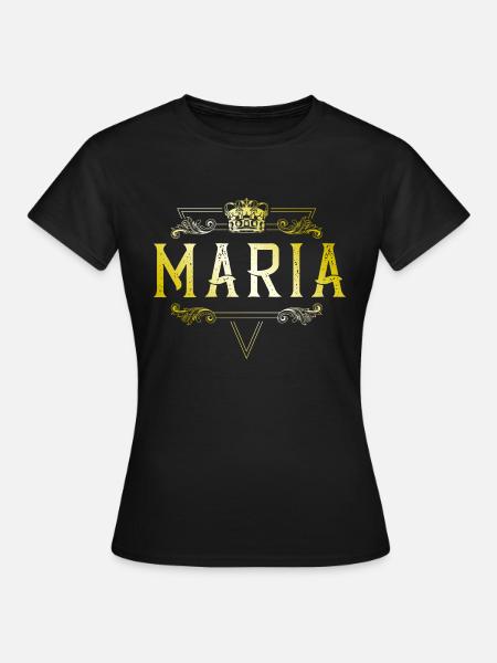 Maria - Frauen T-Shirt - Schwarz