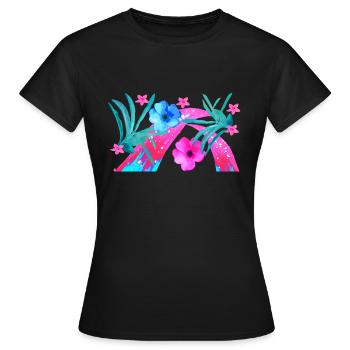 Summer in Pink - Frauen T-Shirt - Schwarz - Vorne - AI Model Female 172 dark (172cm)