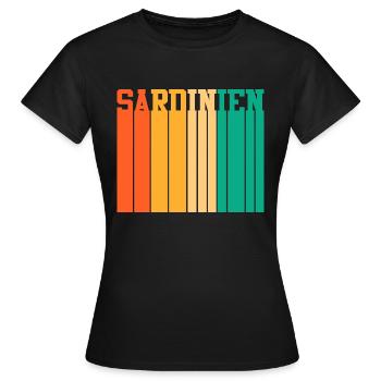 Sardinia Sardinian flag Sardegna Sardinia - Women's T-Shirt - black - Front - AI Model Female 172 dark (172cm)