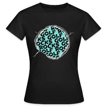 putter golfvêtement golfduvet golfkids golfclock - T-shirt Femme - noir - Devant - AI Model Female 172 dark (172cm)