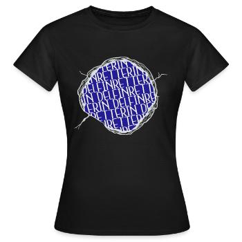 spaß meeressäuger veganerin tierrecht - Frauen T-Shirt - Schwarz - Vorne - AI Model Female 172 dark (172cm)