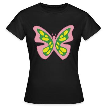 Papillon de lumiere - T-shirt Femme - noir - Devant - AI Model Female 172 dark (172cm)