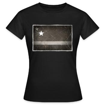 Curaçao - Frauen T-Shirt - Schwarz - Vorne - AI Model Female 172 dark (172cm)