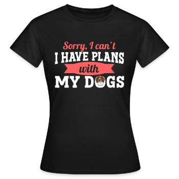 Arboriculture Walker Coonhound - T-shirt Femme - noir - Devant - AI Model Female 172 dark (172cm)